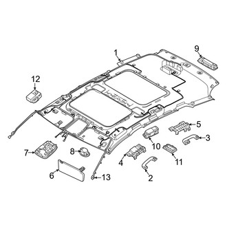 Genesis OE - Roof - Interior Trim (With Sunroof)