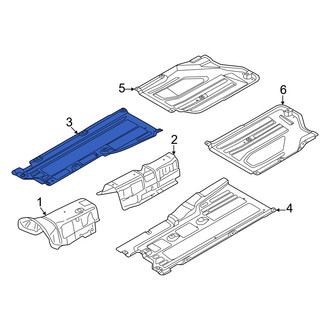 Genesis OE - Front Right Floor Pan Splash Shield