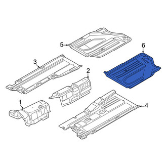 Genesis OE - Rear Left Floor Pan Splash Shield