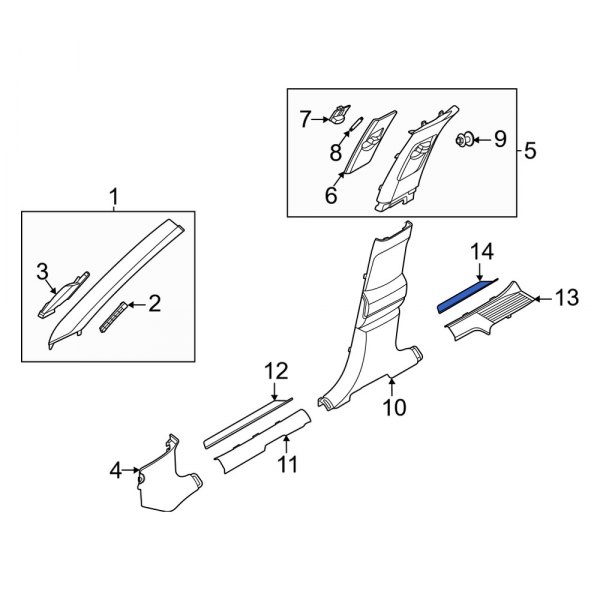 Door Trim Sill Plate Insert