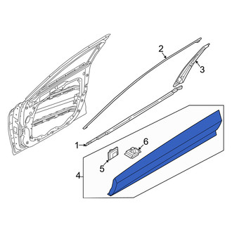 Genesis OE - Front Right Door Molding