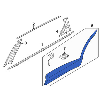 Genesis OE - Front Right Door Molding