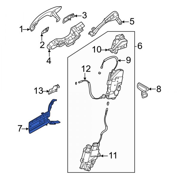 Door Latch Bracket