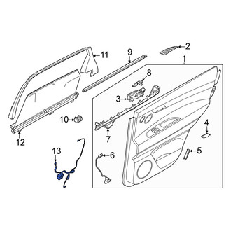 Genesis OE - Front Left Door Wiring Harness