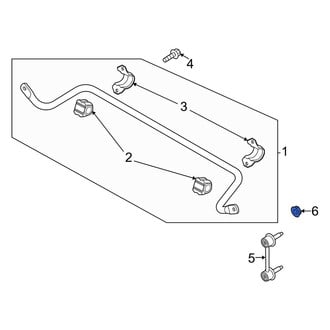 Genesis OE - Front Suspension Stabilizer Bar Link Nut