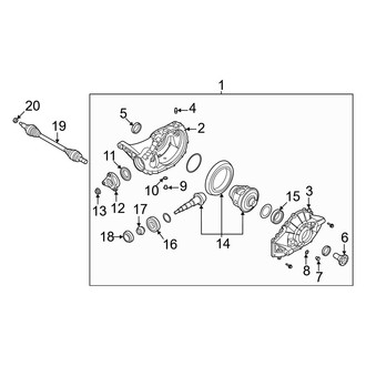 Genesis OE - Rear Suspension - Axle & Differential (W/O Limited Slip)