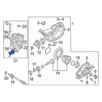 Genesis OE - Rear Differential Lock Motor
