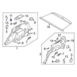 Genesis OE - Rear Right Power Seat Switch