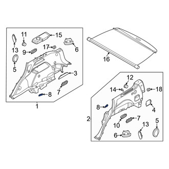 Genesis OE - Rear Seat Belt Guide