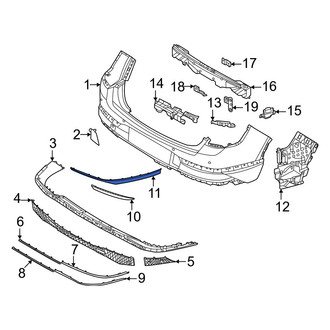 Genesis OE - Front Right Lower Bumper Trim