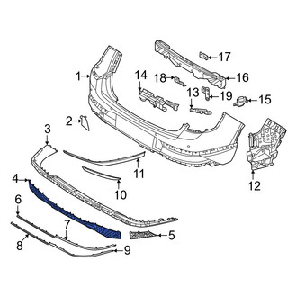 Genesis OE - Front Left Bumper Cover Spacer Panel
