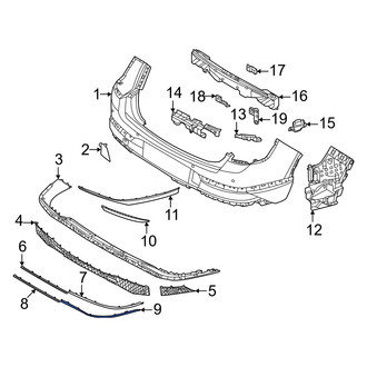 Genesis OE - Front Right Upper Bumper Trim