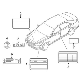 Genesis OE - Information Labels - Labels (MILD HYBRID EV-GAS (MHEV))