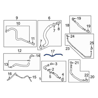 Genesis OE - Engine Coolant Overflow Hose