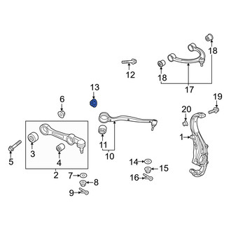 Genesis OE - Rear Suspension Stabilizer Bar Link Nut