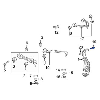 Genesis OE - Front Lower Suspension Control Arm Bolt