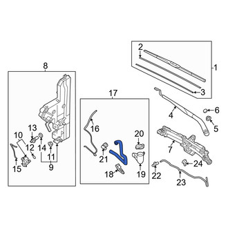 Genesis OE - Front Washer Fluid Reservoir Filler Pipe