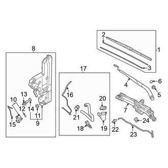 Genesis OE - Windshield - Wiper & Washer Components