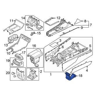 Genesis OE - Rear Center Instrument Panel Air Duct