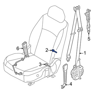 Genesis OE - Upper Seat Belt Lap and Shoulder Belt Bolt