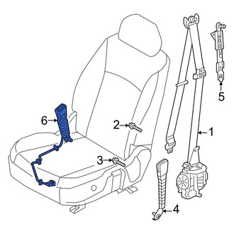 Genesis OE - Rear Center Seat Belt Receptacle
