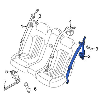 Genesis OE - Rear Left Seat Belt Lap and Shoulder Belt