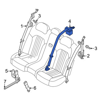 Genesis OE - Rear Center Seat Belt Lap and Shoulder Belt