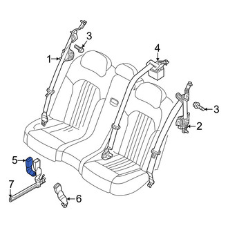 Genesis OE - Rear Right Seat Belt Receptacle