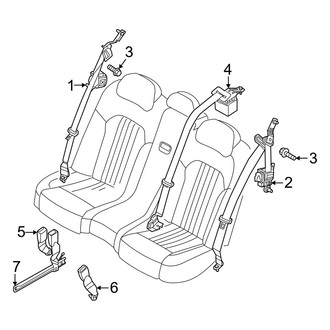 Genesis OE - Restraint Systems - Rear Seat Belts