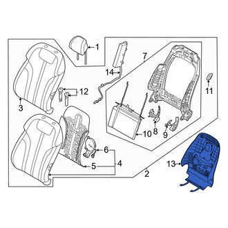 Genesis OE - Front Right Seat Back Panel
