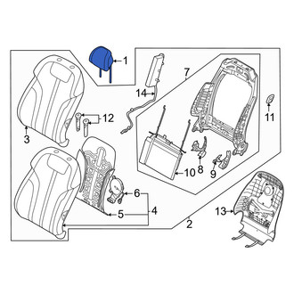 Genesis OE - Front Left Headrest