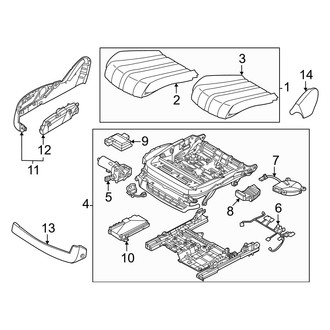 Genesis OE - Front Left Seat Cushion Foam