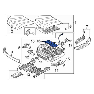 Genesis OE - Front Left Lower Seat Lumbar Support Cushion