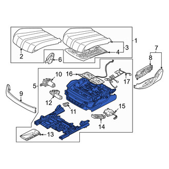 Genesis OE - Front Left Seat Track