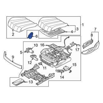 Genesis OE - Front Right Outer Seat Trim Panel