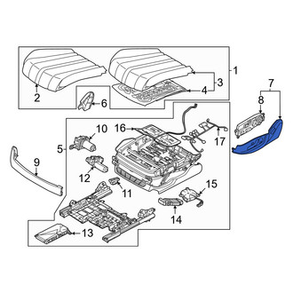 Genesis OE - Front Right Outer Seat Trim Panel