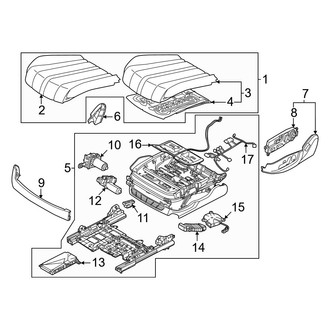 Genesis OE - Front Right Seat Cushion Foam