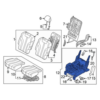 Genesis OE - Rear Right Seat Frame