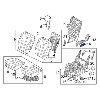 Genesis OE - Rear Right Lower Power Seat Switch
