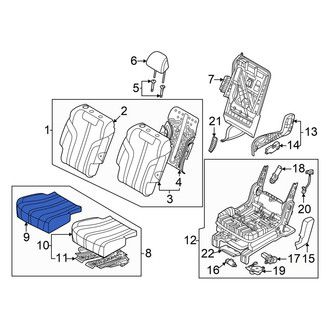 Genesis OE - Rear Right Seat Cover