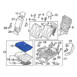 Genesis OE - Rear Left Seat Cover