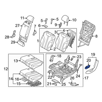 Genesis OE - Rear Left Lower Power Seat Switch