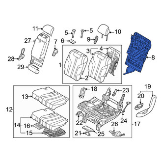 Genesis OE - Rear Left Seat Back Panel