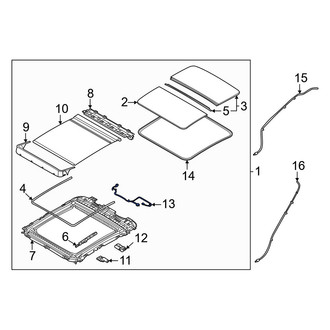 Genesis OE - Sunroof Wiring Harness