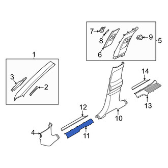Genesis OE - Front Right Door Sill Plate