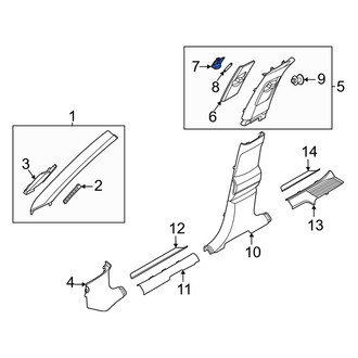 Genesis OE - Left Seat Belt Height Adjuster