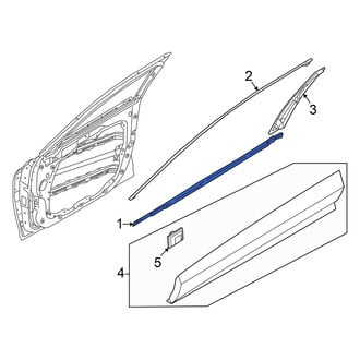 Genesis OE - Front Right Door Belt Molding