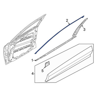 Genesis OE - Front Right Door Reveal Molding