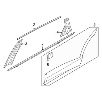 Genesis OE - Rear Door - Exterior Trim