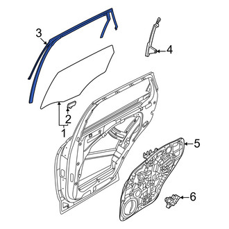 Genesis OE - Rear Left Window Channel